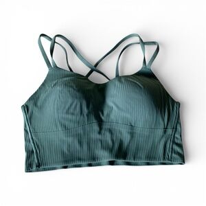 Lululemon  Like a Cloud Ribbed Longline Bra in a green color Size S